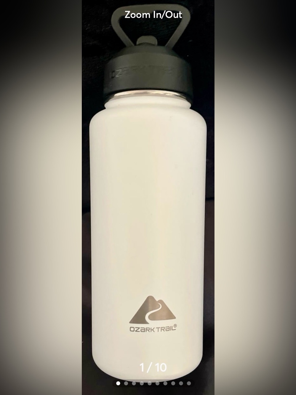 Ozark Trail Cream Bottle with Black Cap